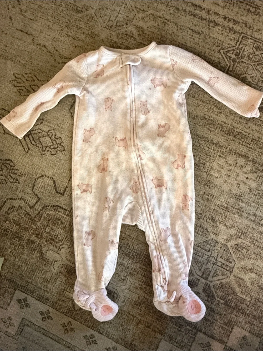 Bundle Of Baby Girls' Sleepwear Footed Sleepers And 2 Nightgowns